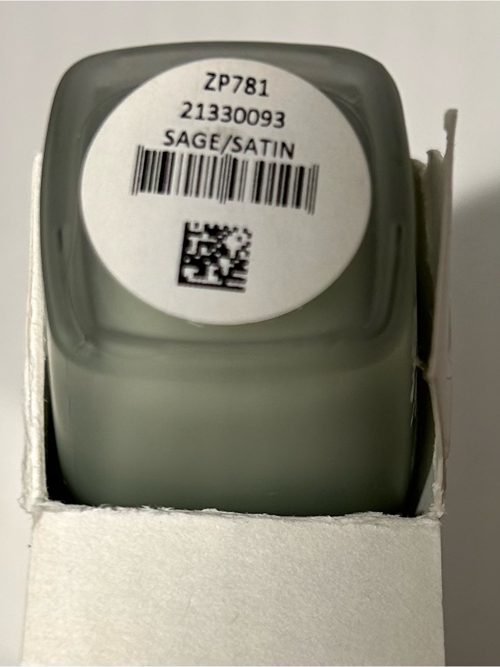 NWOT/NIB Zoya Satin Nail Lacquer - Sage Green. Matte - Picture 8 of 8